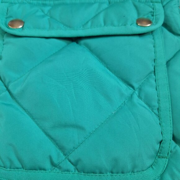 J Crew green quilted vest size XXS - Picture 5 of 5
